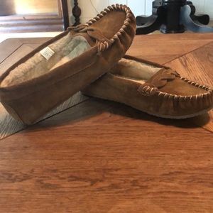 Suede moccasins/slippers